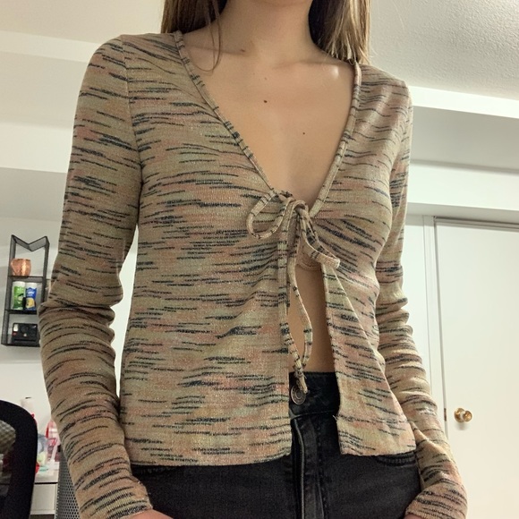 Urban Outfitters Tie-Front Cardigan - Picture 2 of 6